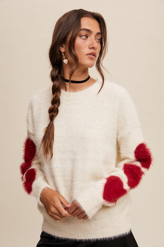 Give Love Fuzzy Sweater