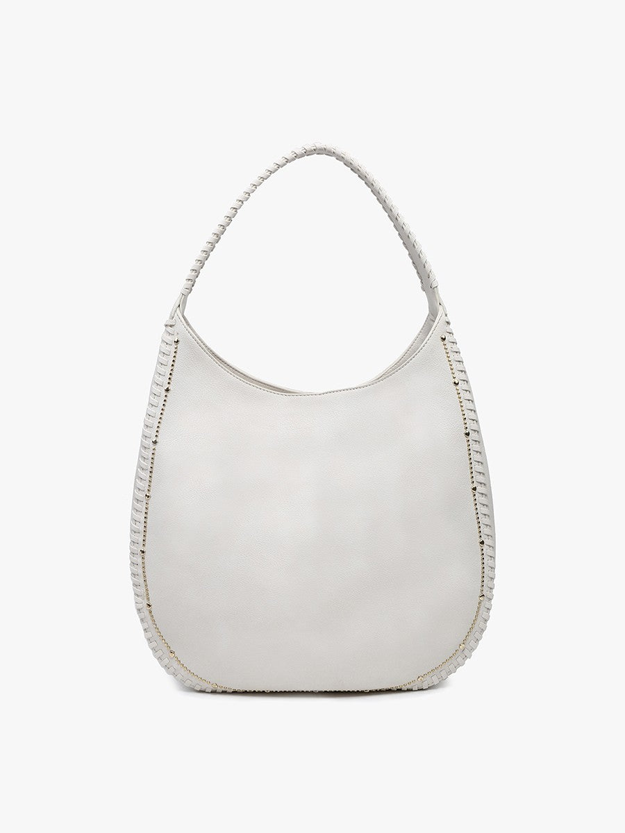 Leslie Studded Hobo Bag