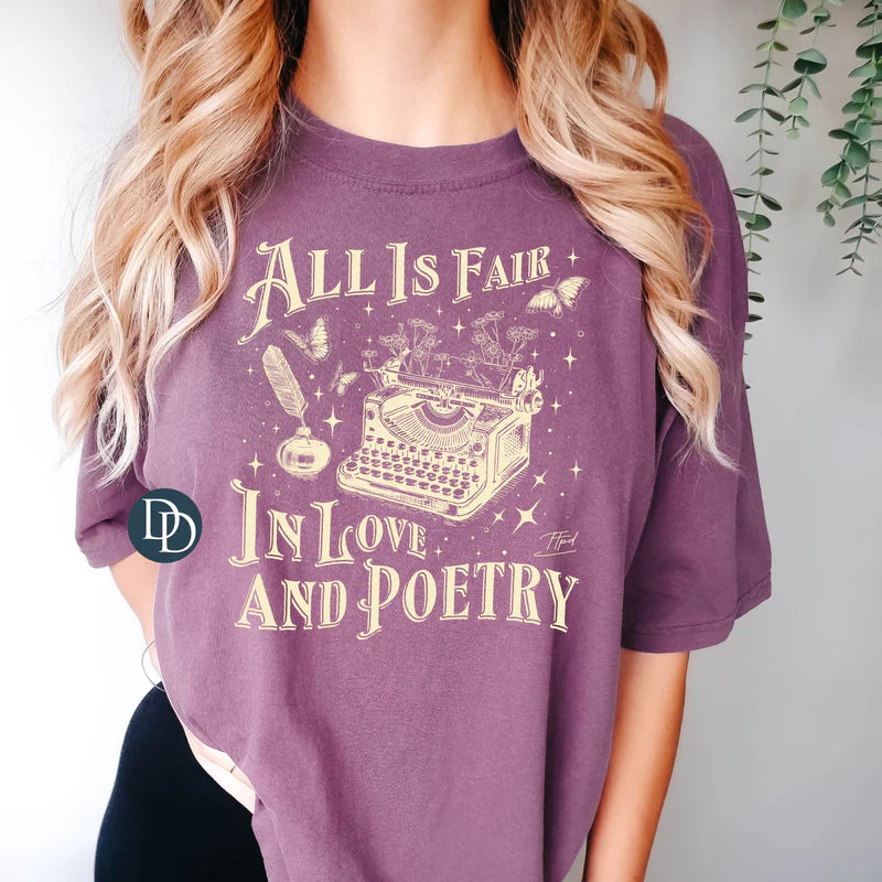 'All Is Fair In Love And Poetry' Graphic