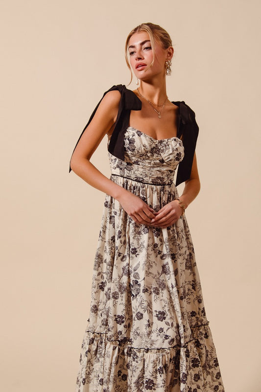 Ruth Floral Ribbon Dress