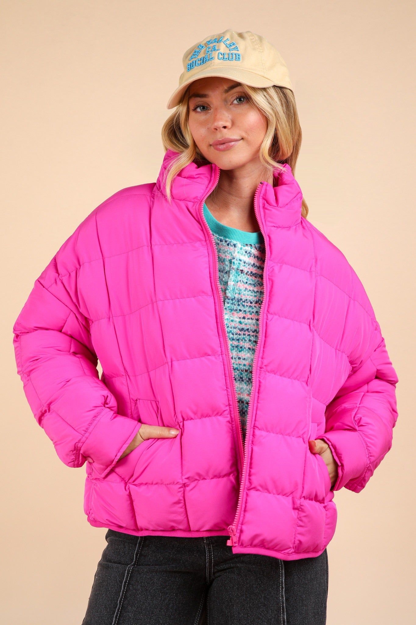 Solid Puffer Jacket