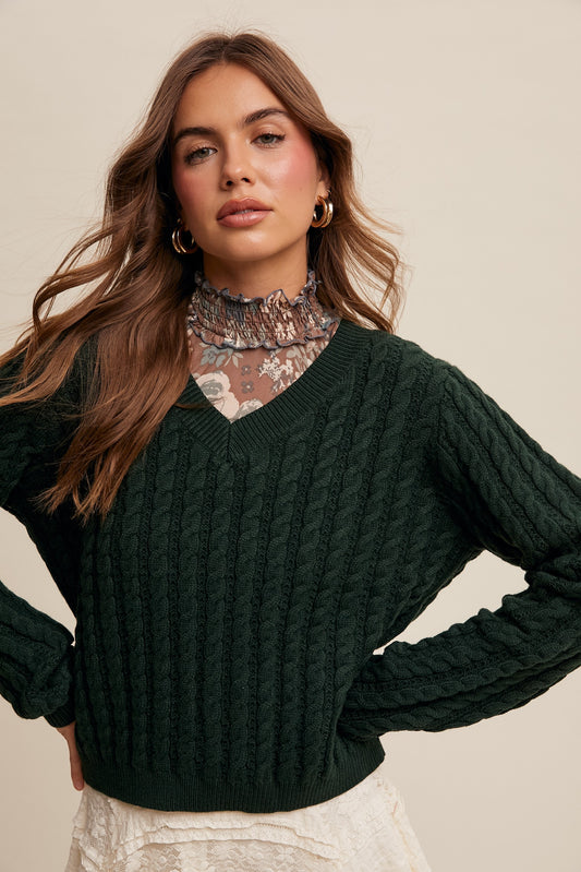 Classic V Neck Pullover