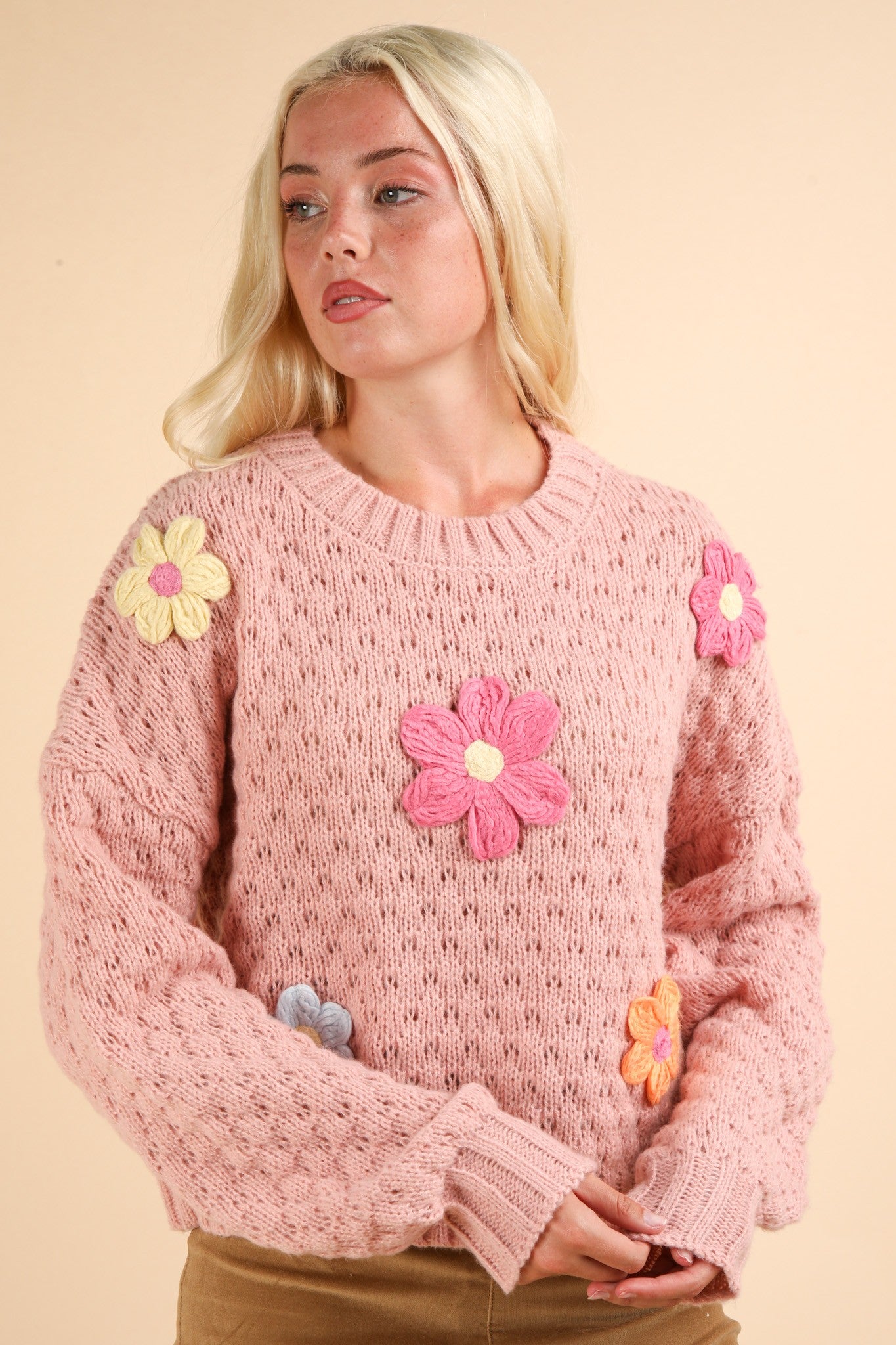 Spring Floral Sweater