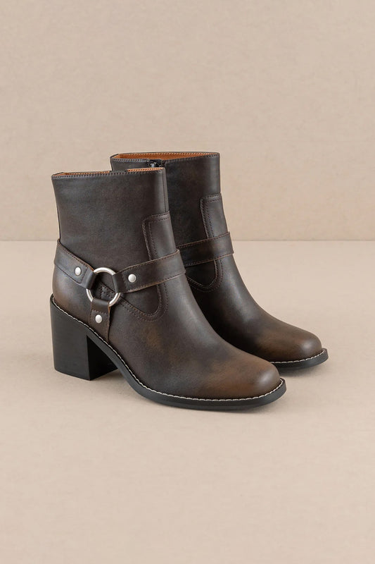 Heeled Moto Chelsea Boot