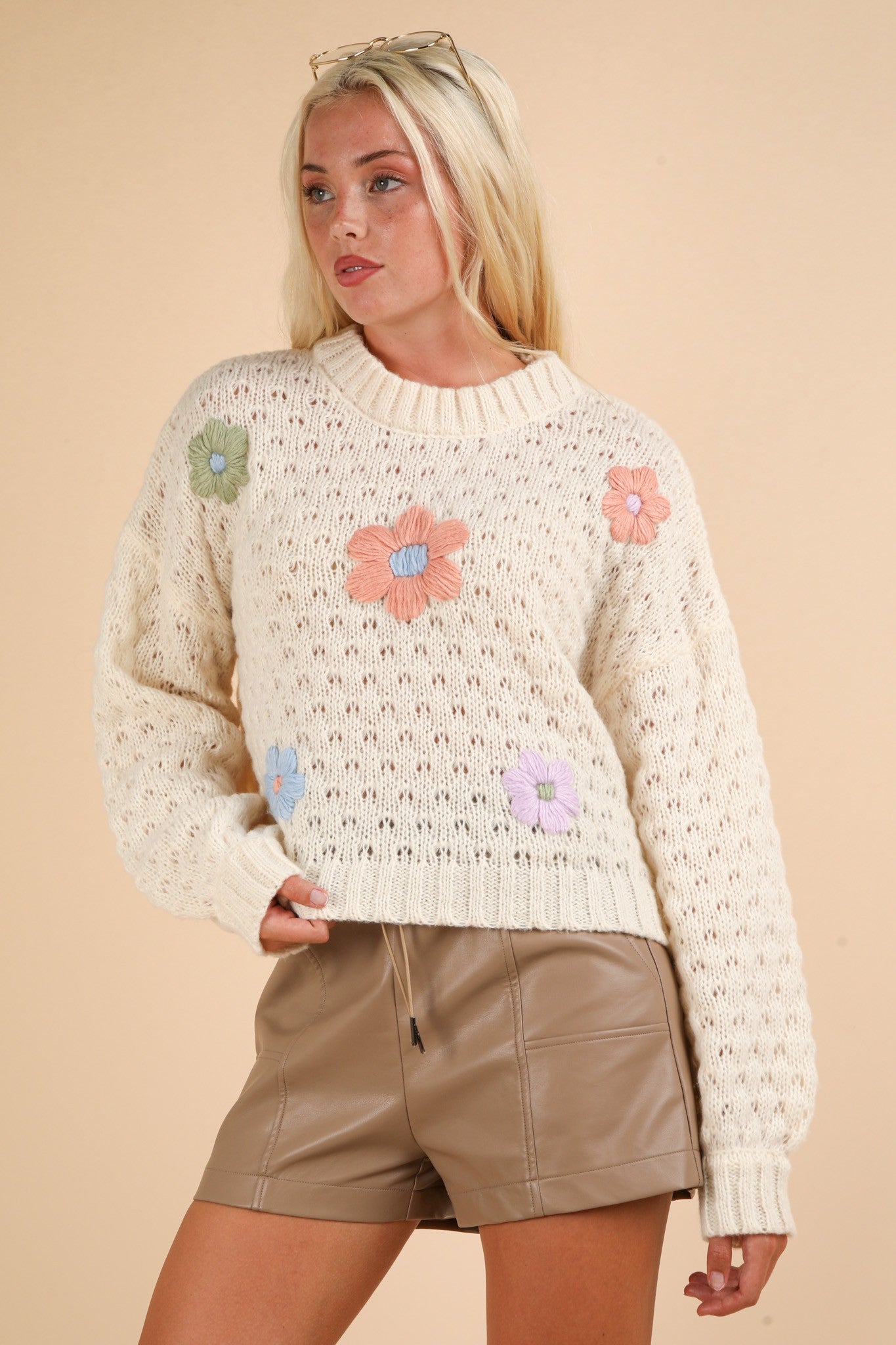 Spring Floral Sweater PLUS