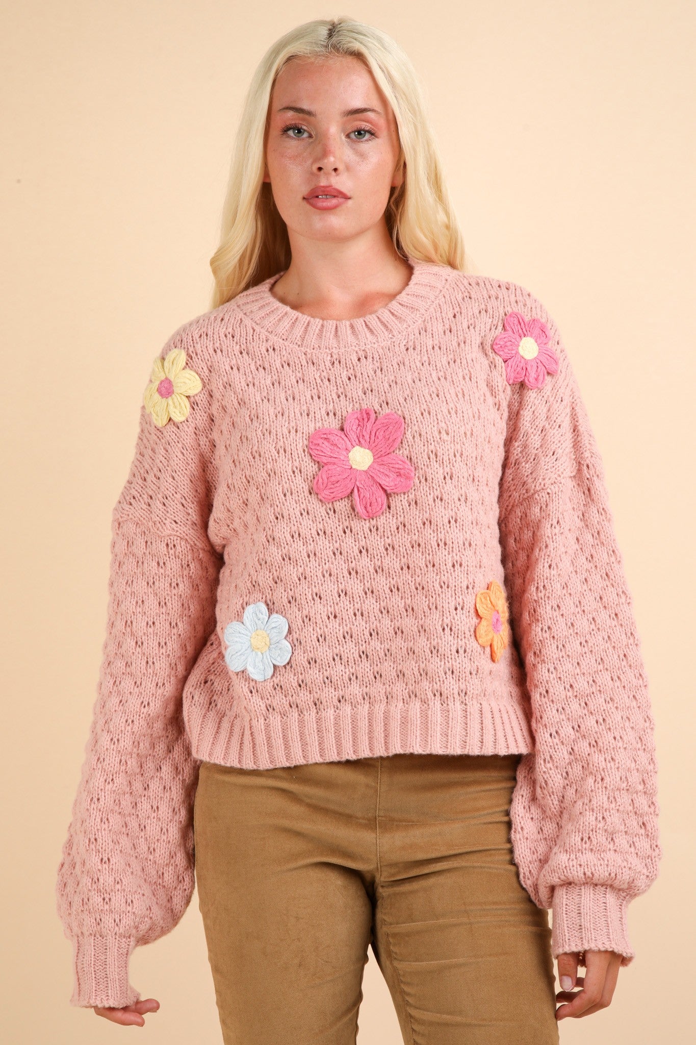 Spring Floral Sweater