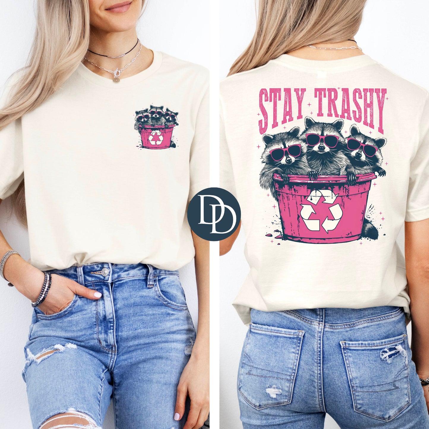 'Stay Trashy Racoon' Graphic