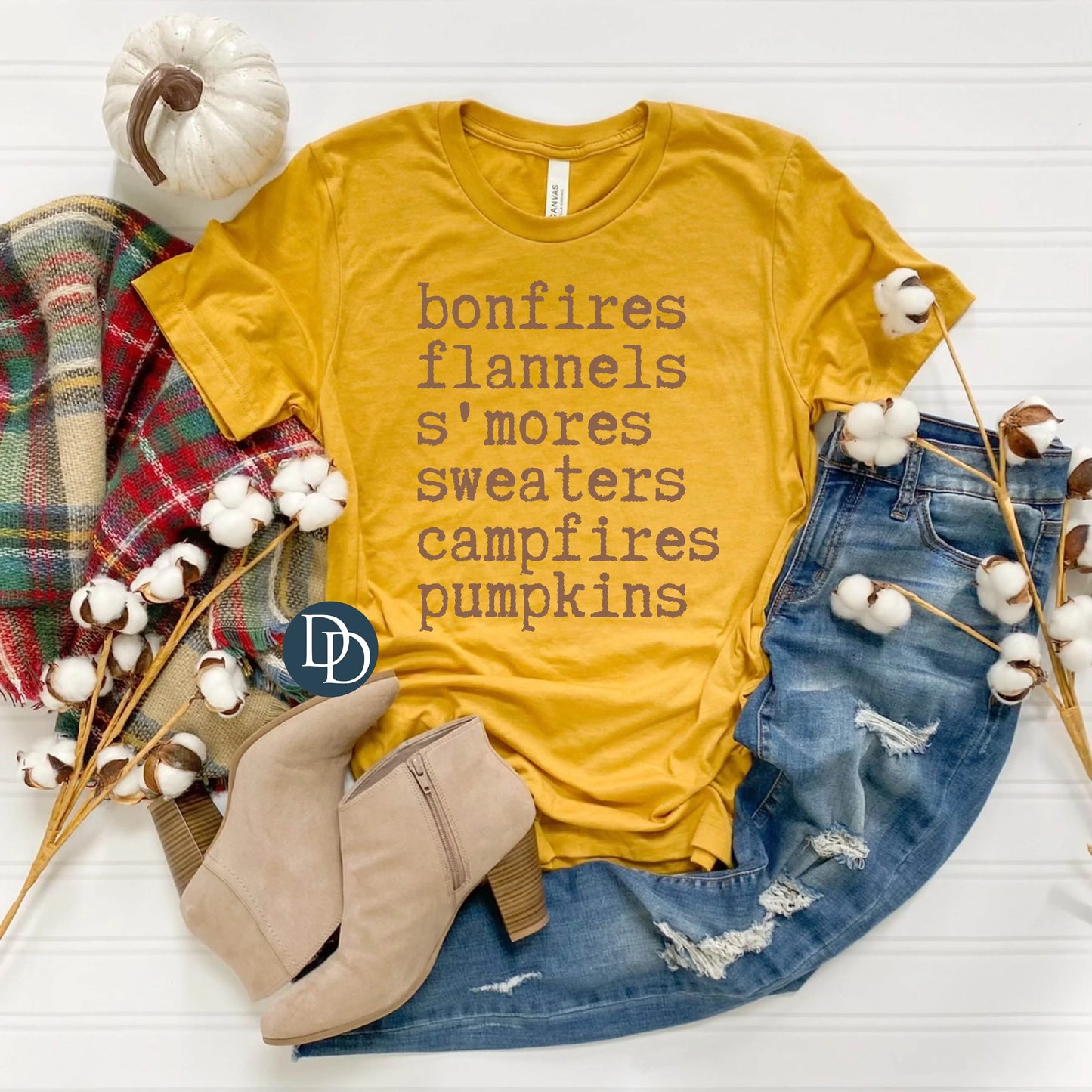 'Bonfires Flannels Smores' Graphic