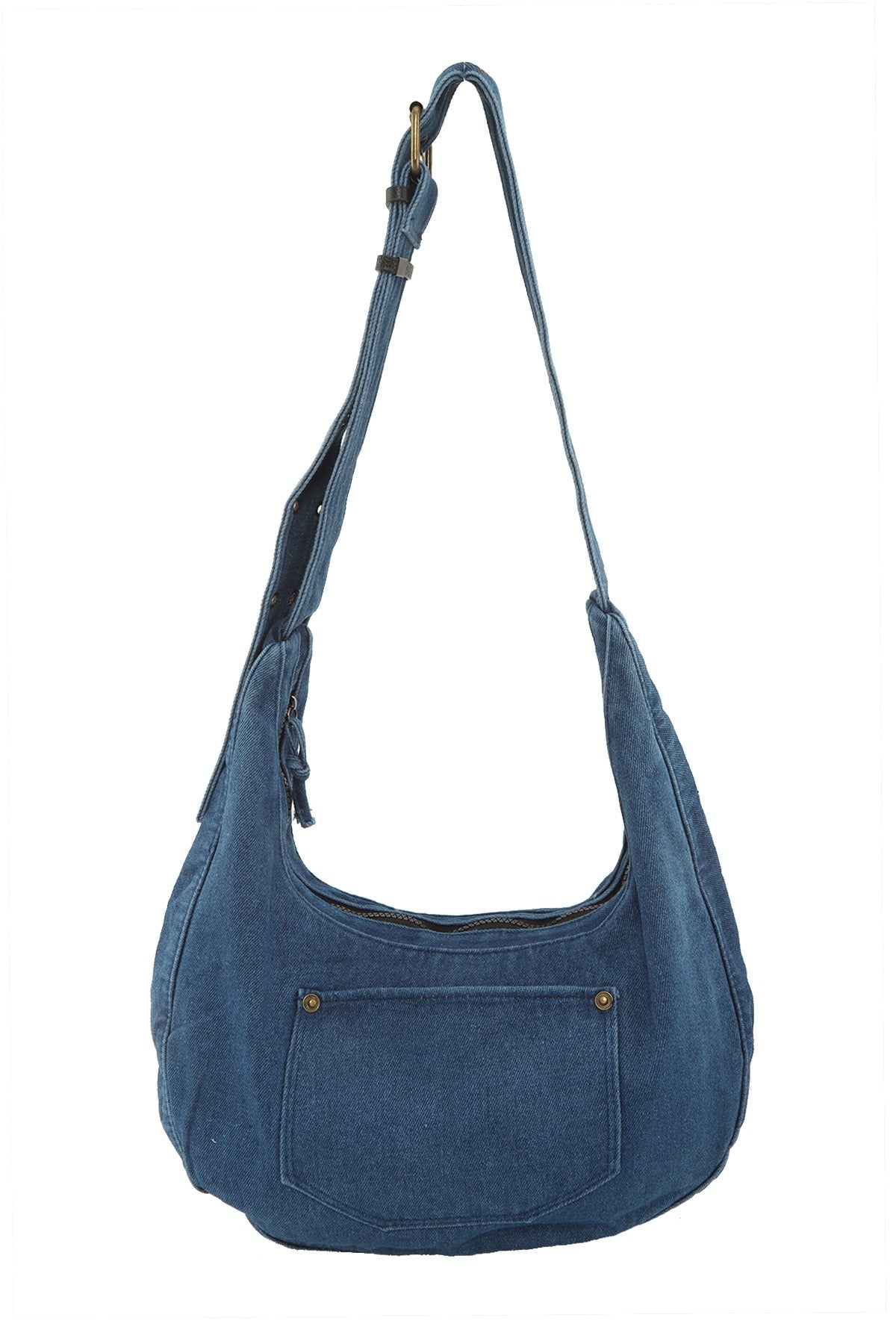 Bucket Denim Crossbody Bag