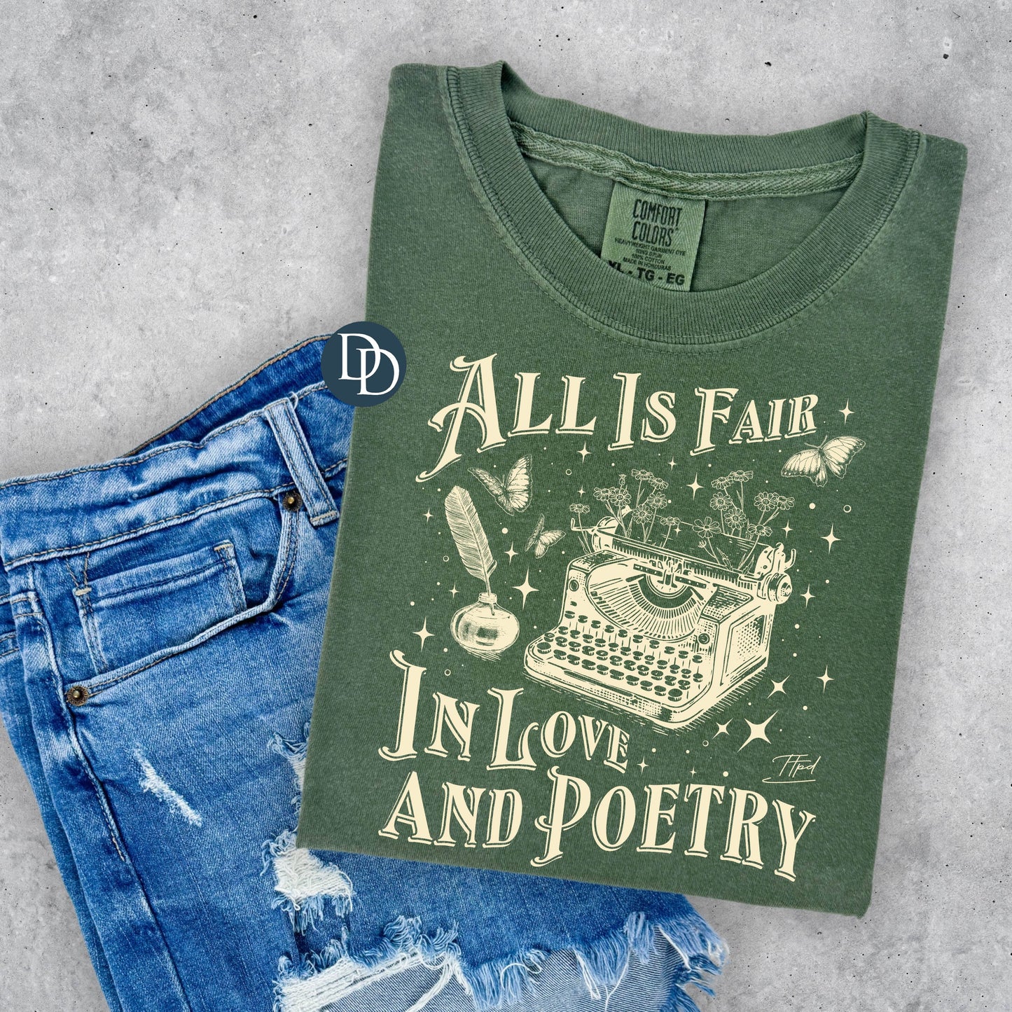 'All Is Fair In Love And Poetry' Graphic