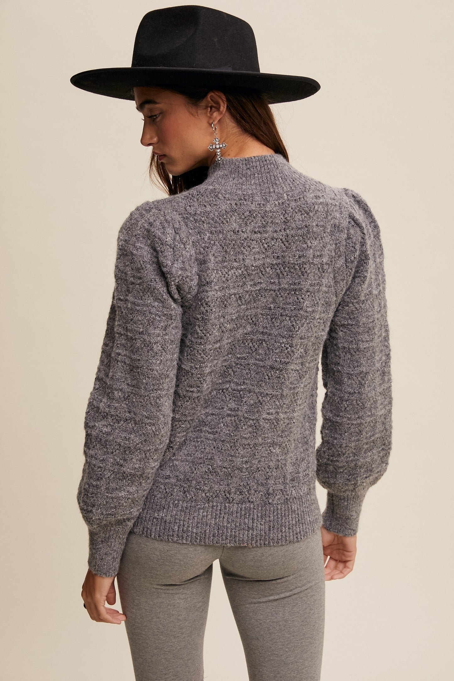 Pointelle Knit Sweater