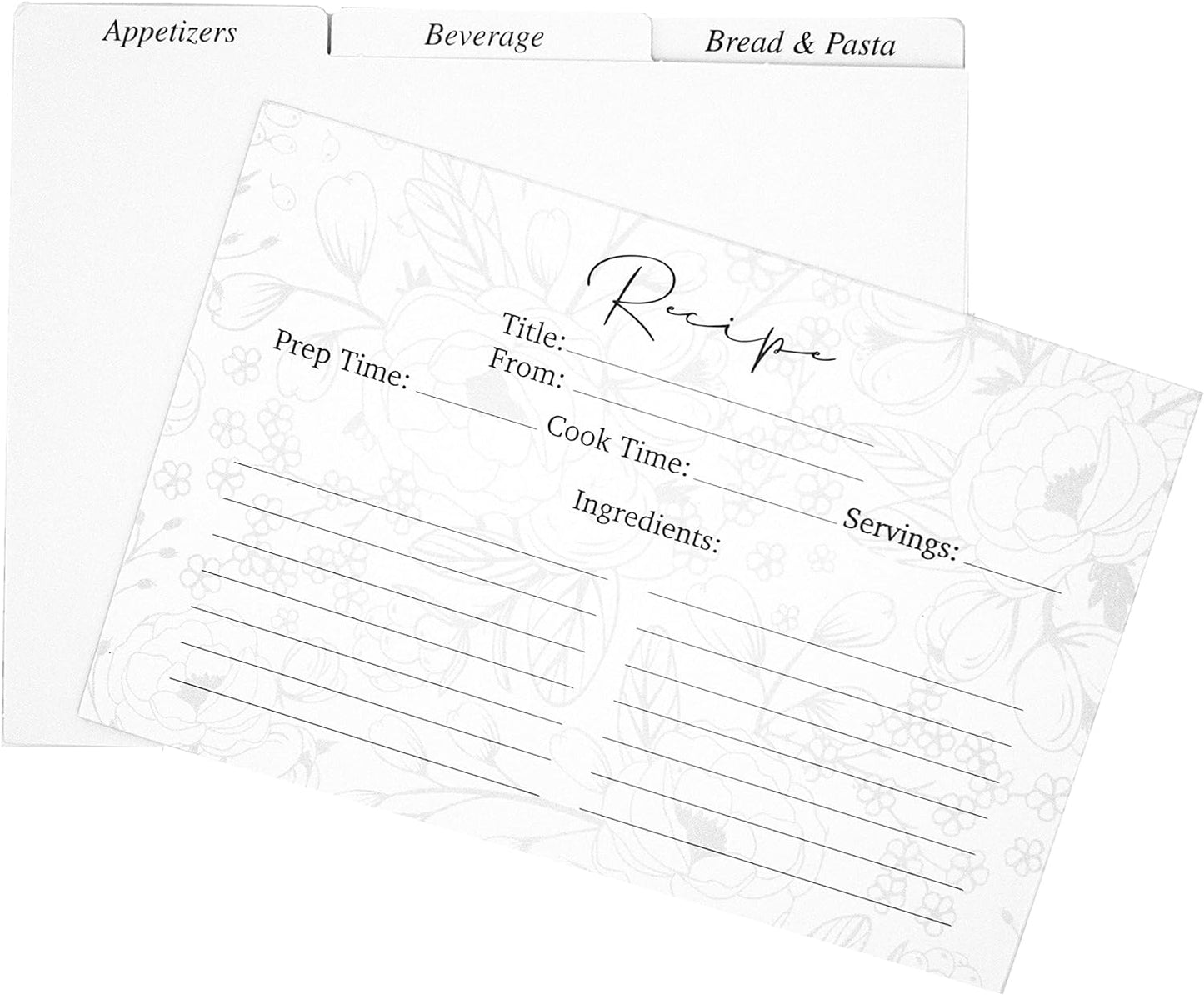 Floral Recipe Box