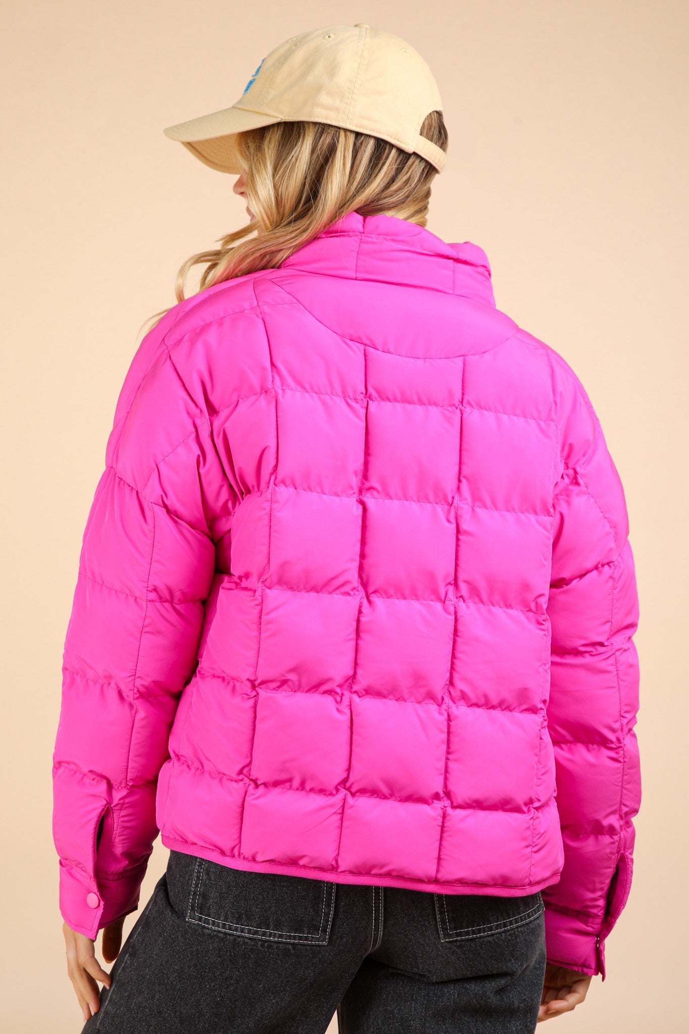 Solid Puffer Jacket