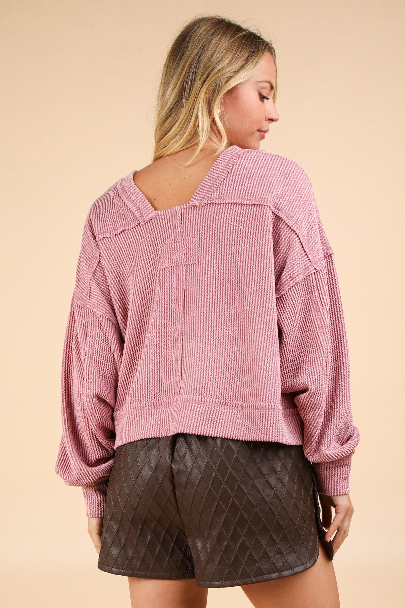 Otto Ribbed Oversized Comfy Top