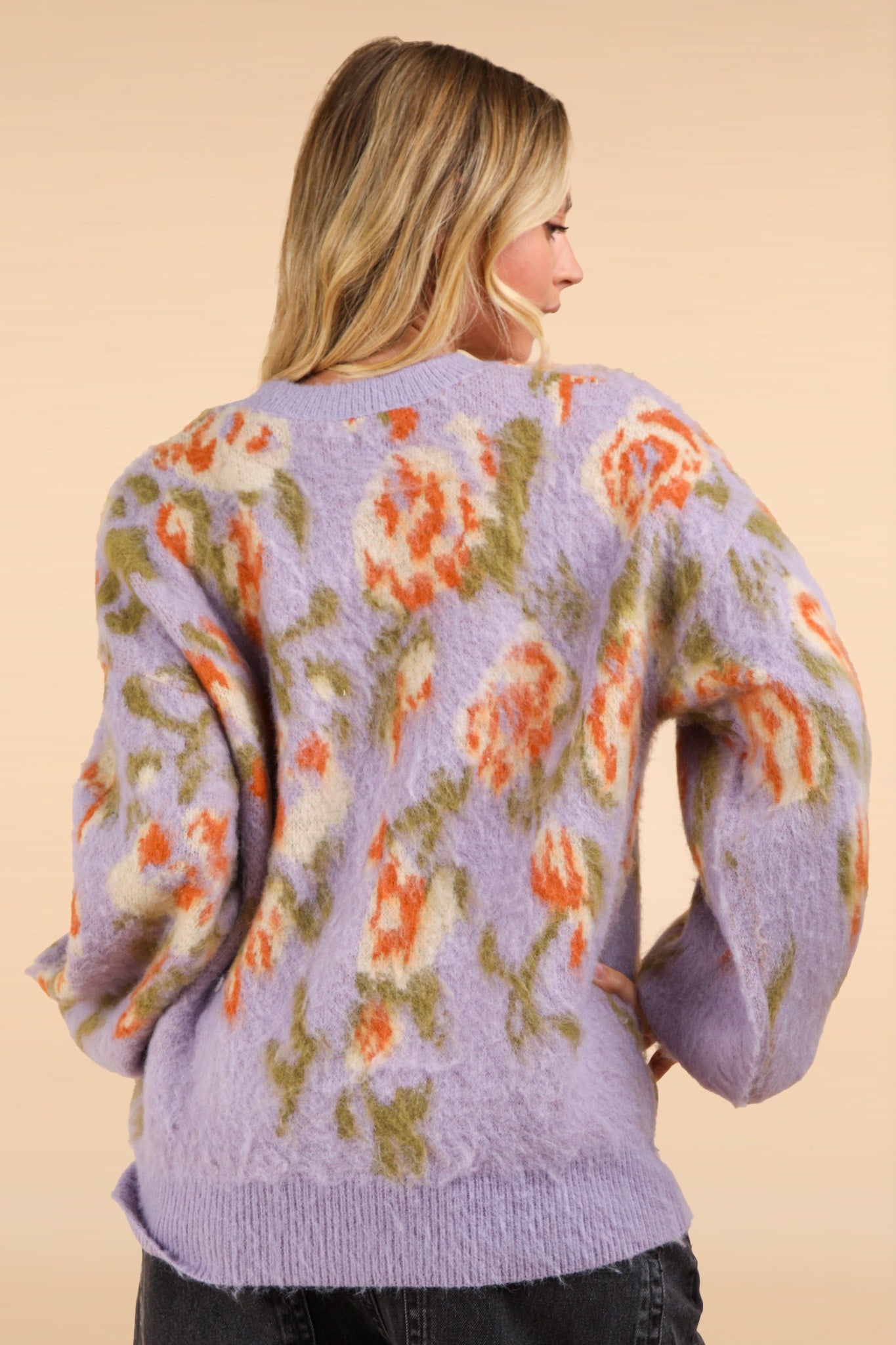 Cozy Floral Sweater