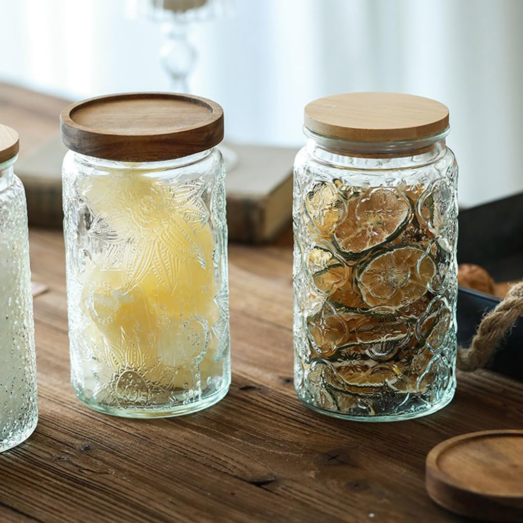 Sunflower Embossed Storage Jar