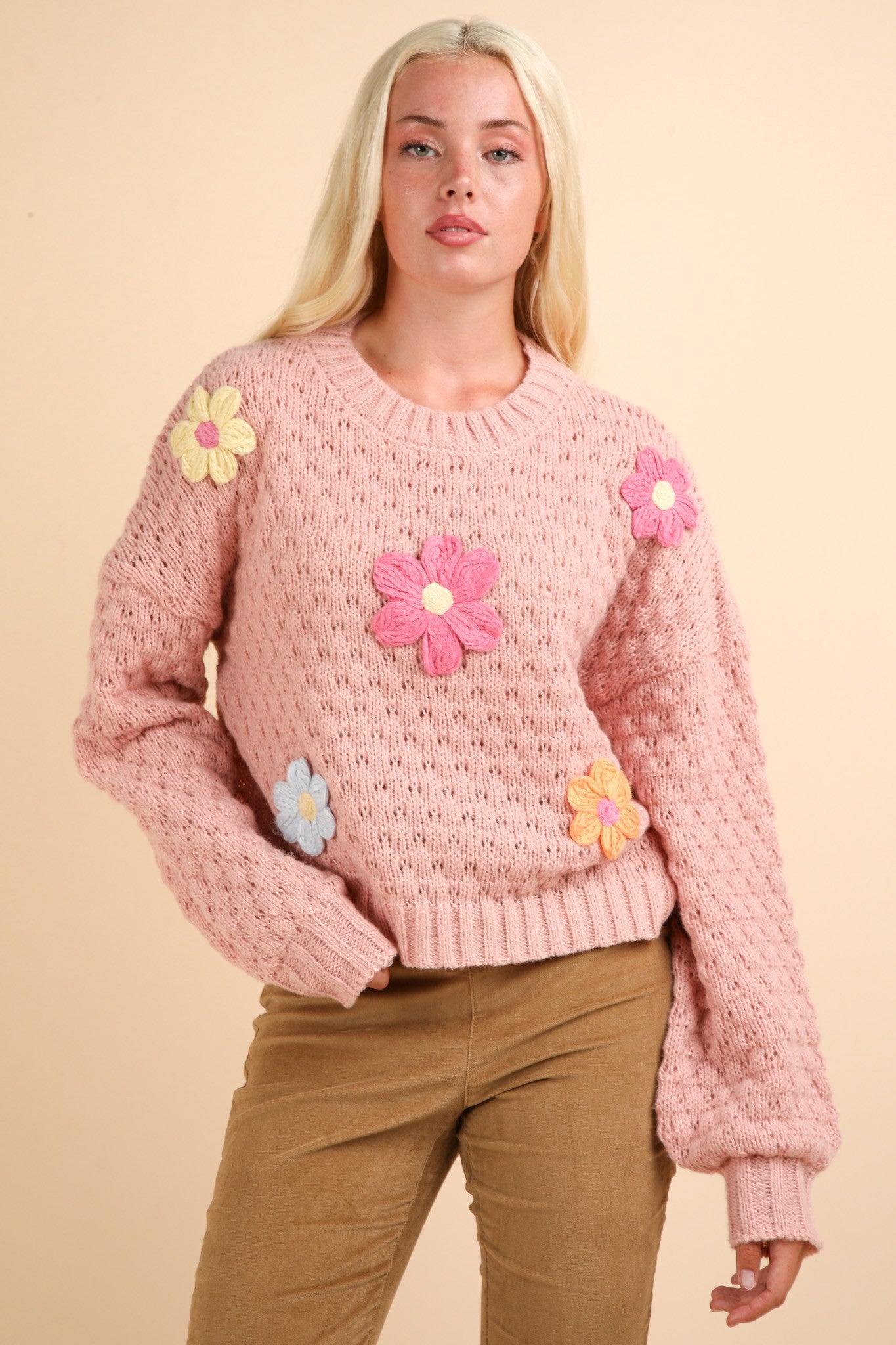 Spring Floral Sweater