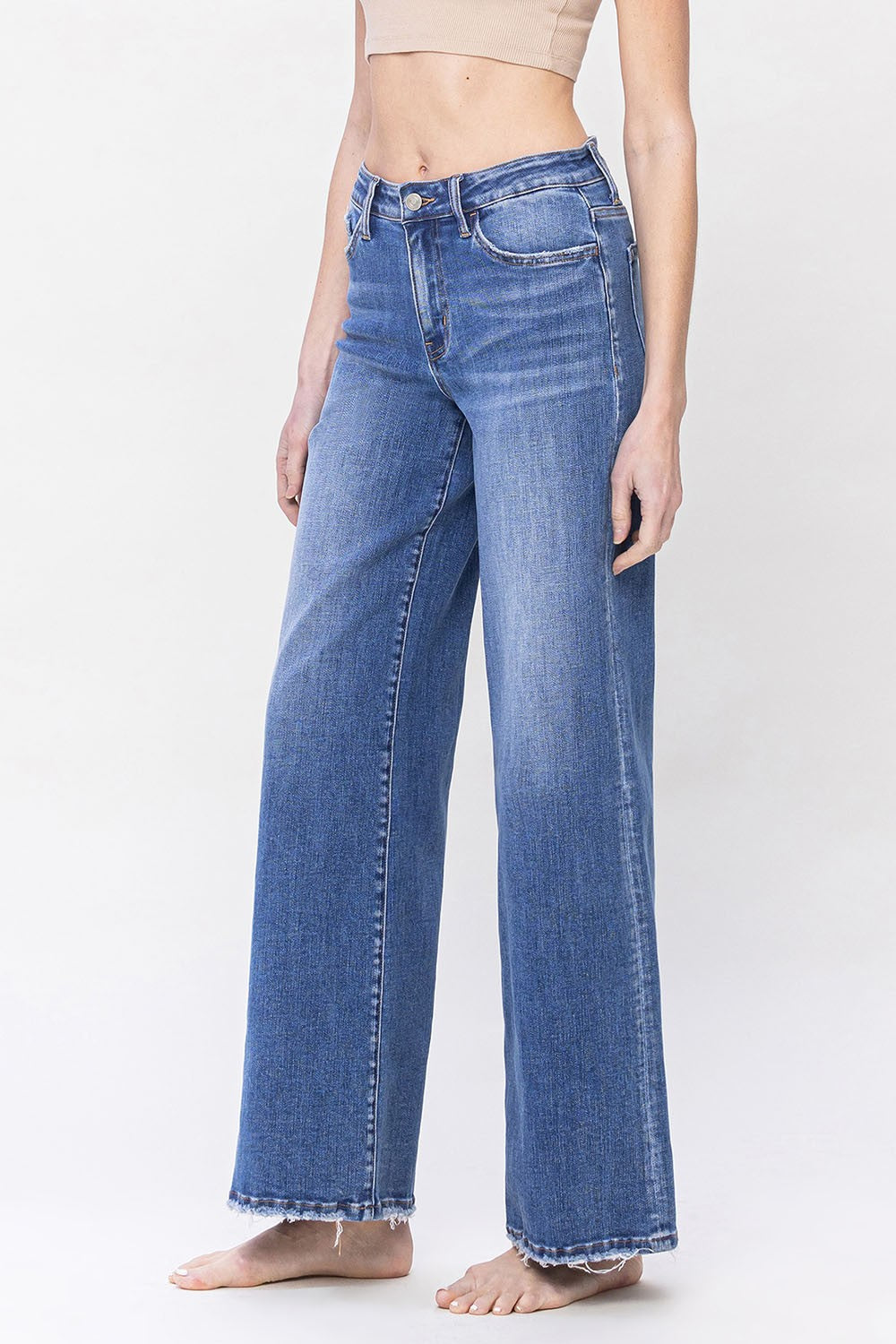 Awe High Rise Trouser Wide Leg Jean