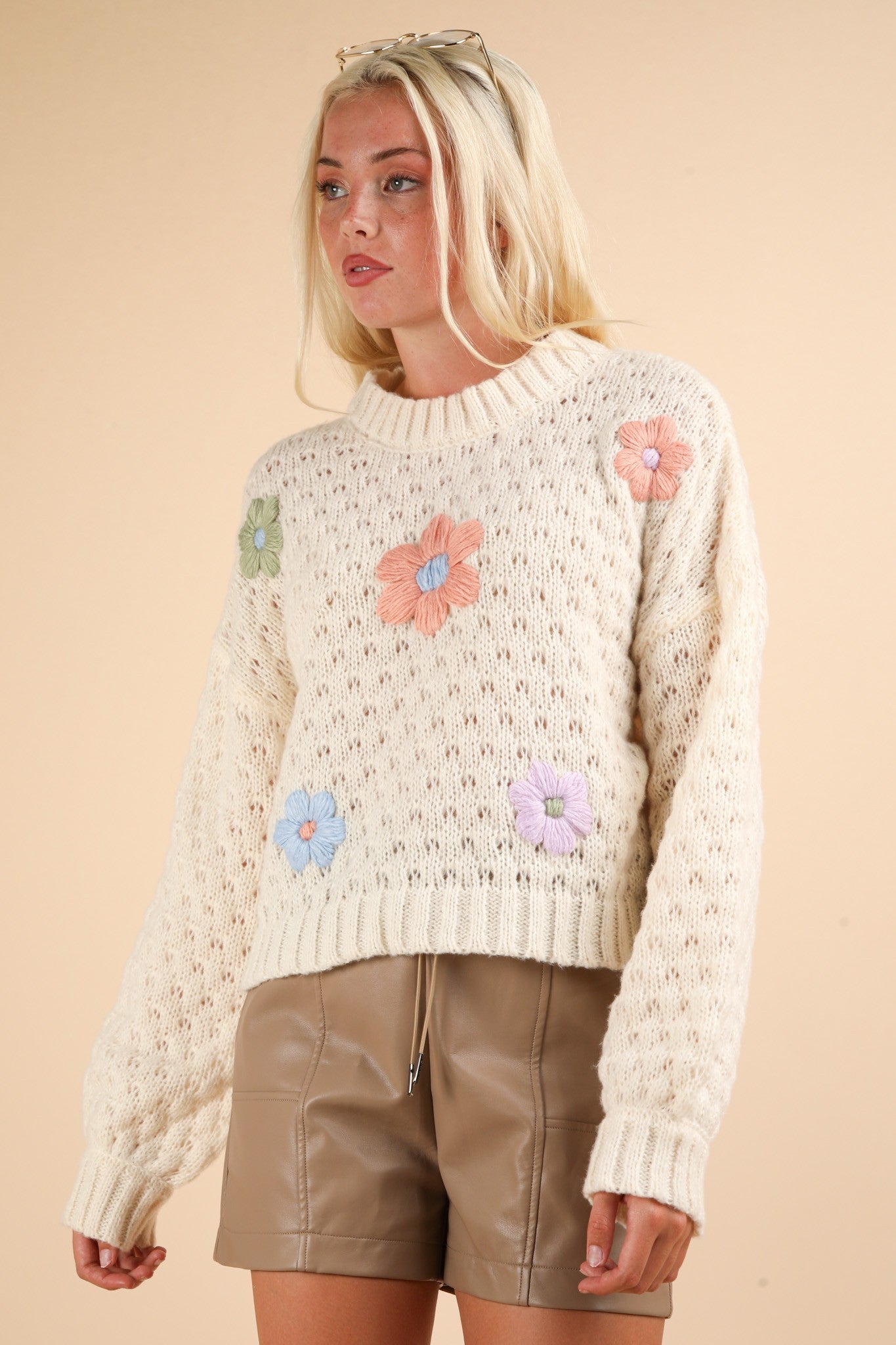 Spring Floral Sweater PLUS