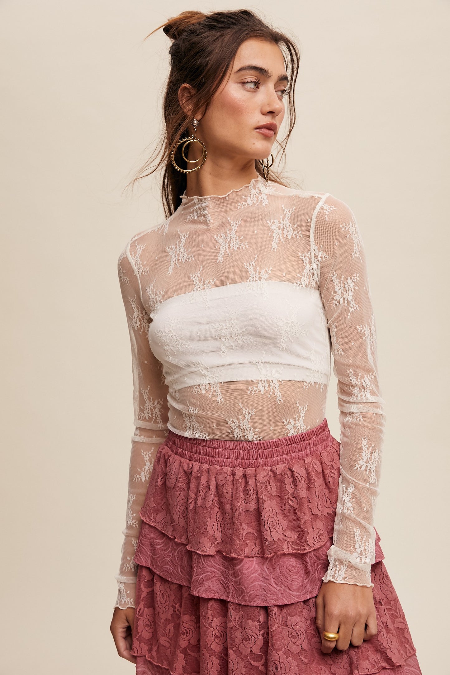 Lace Layering Top