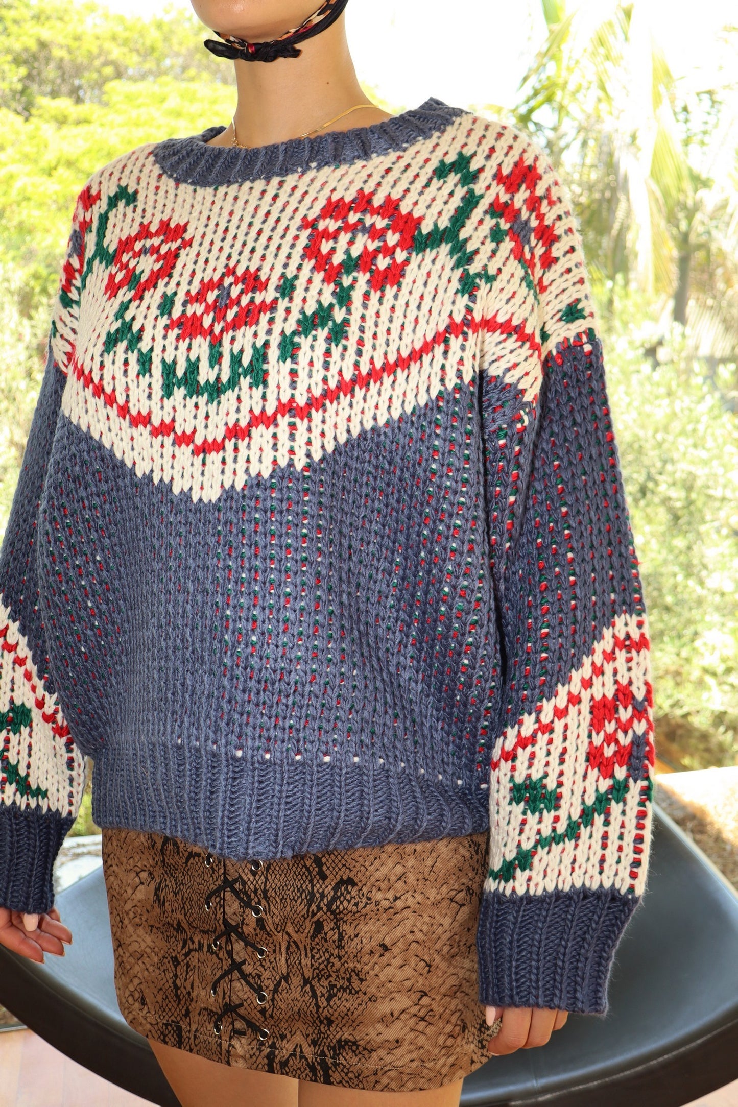 Western Floral Sweater