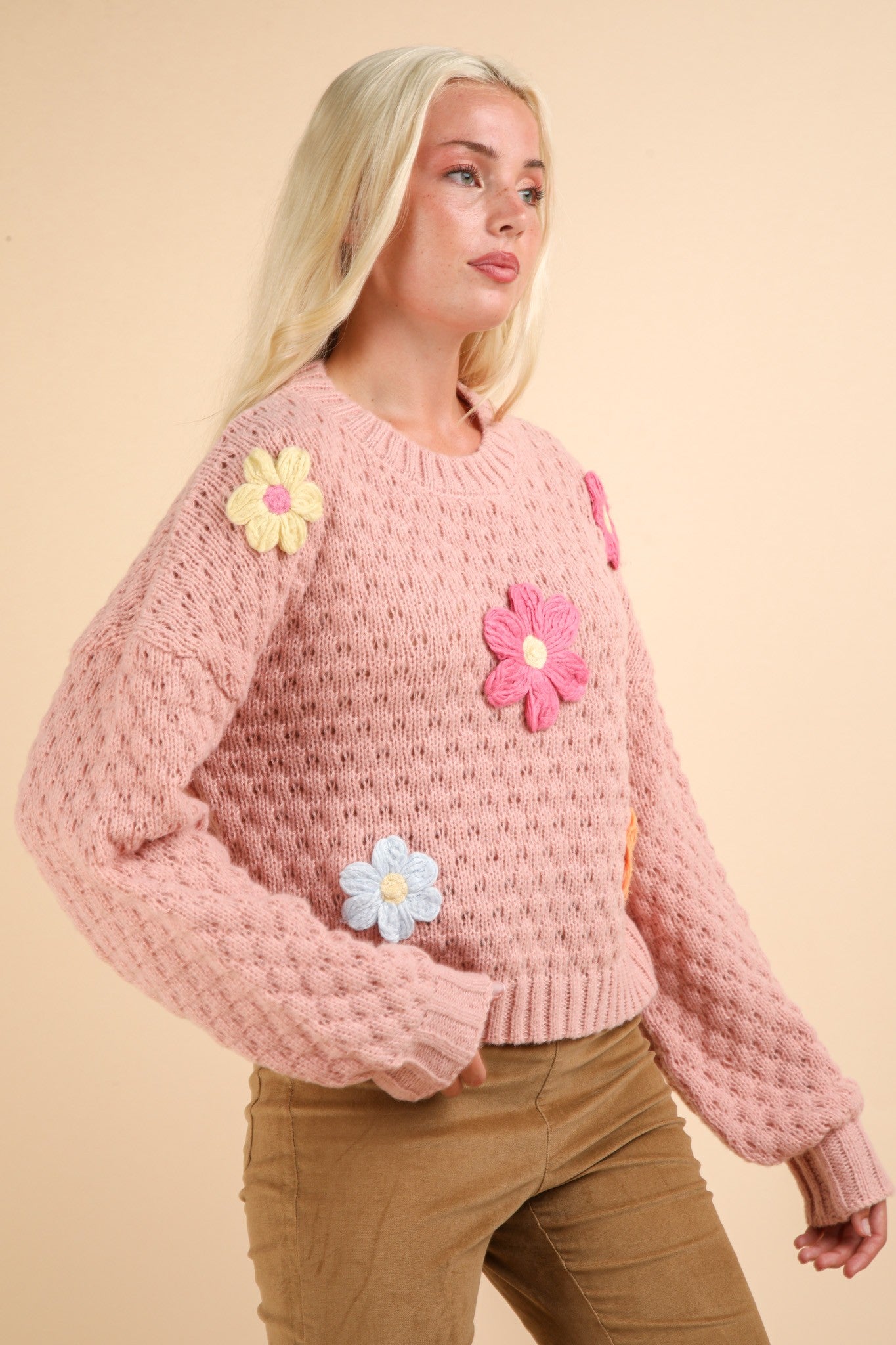 Spring Floral Sweater