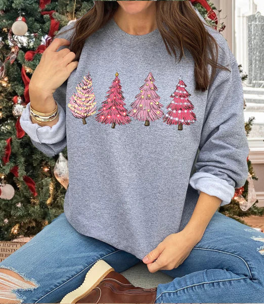 'Pink Christmas Trees' Graphic