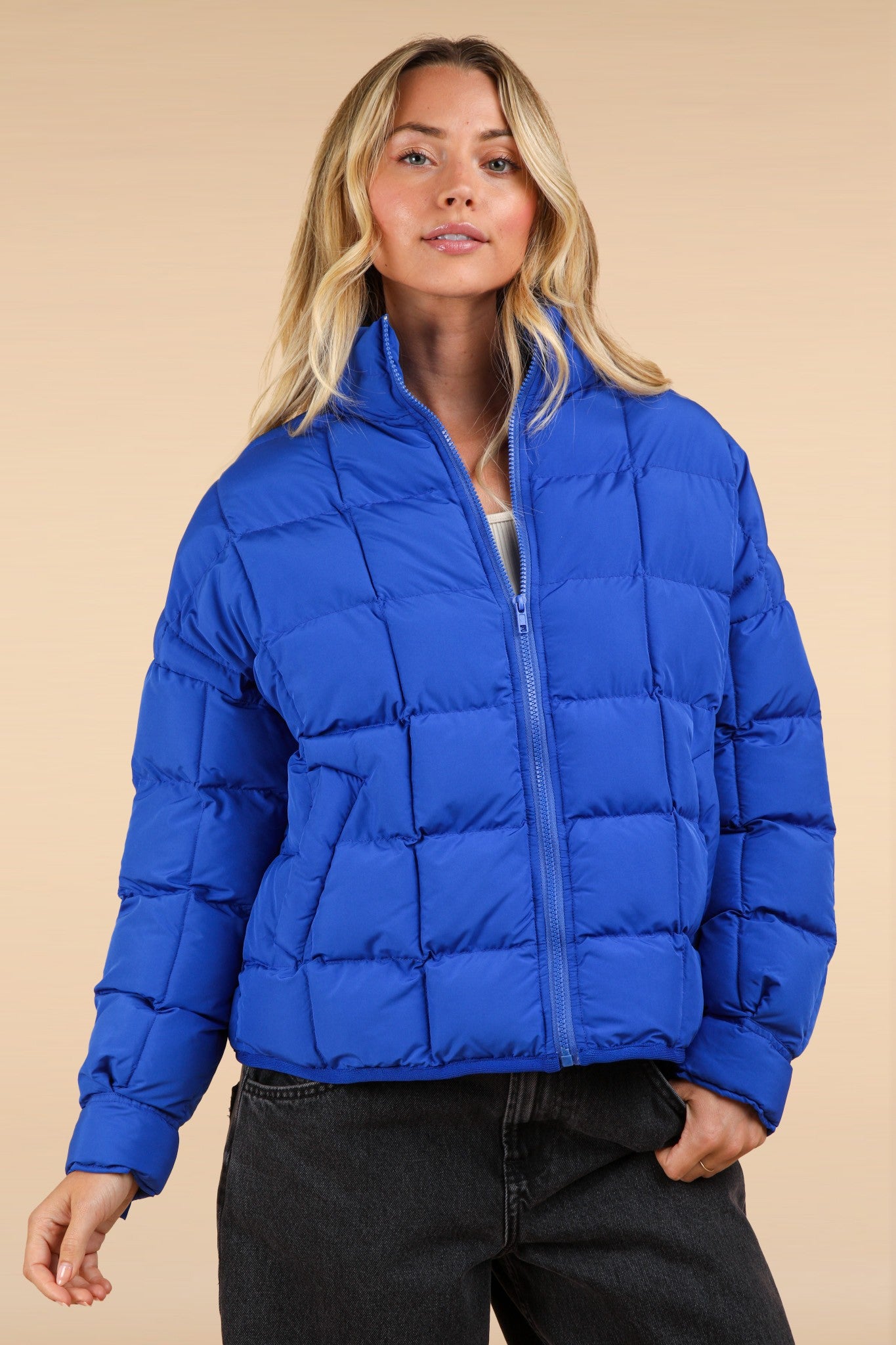 Solid Puffer Jacket