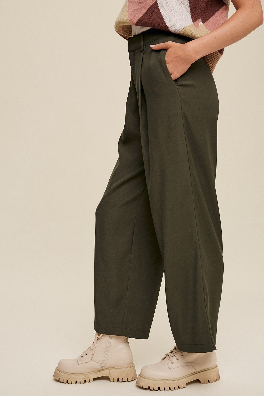 Straight Leg Trouser Pants