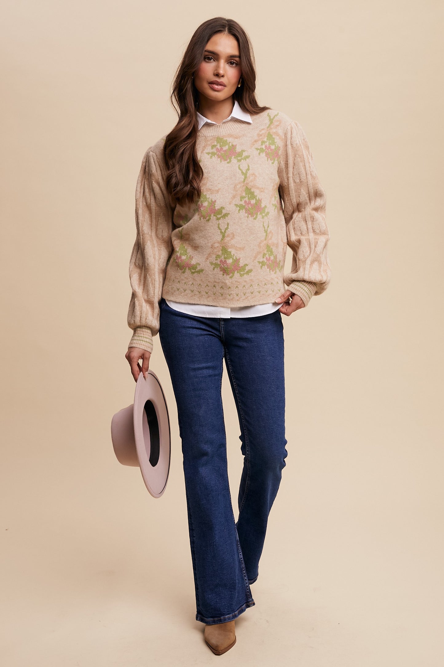 Bow & Rose Sweater