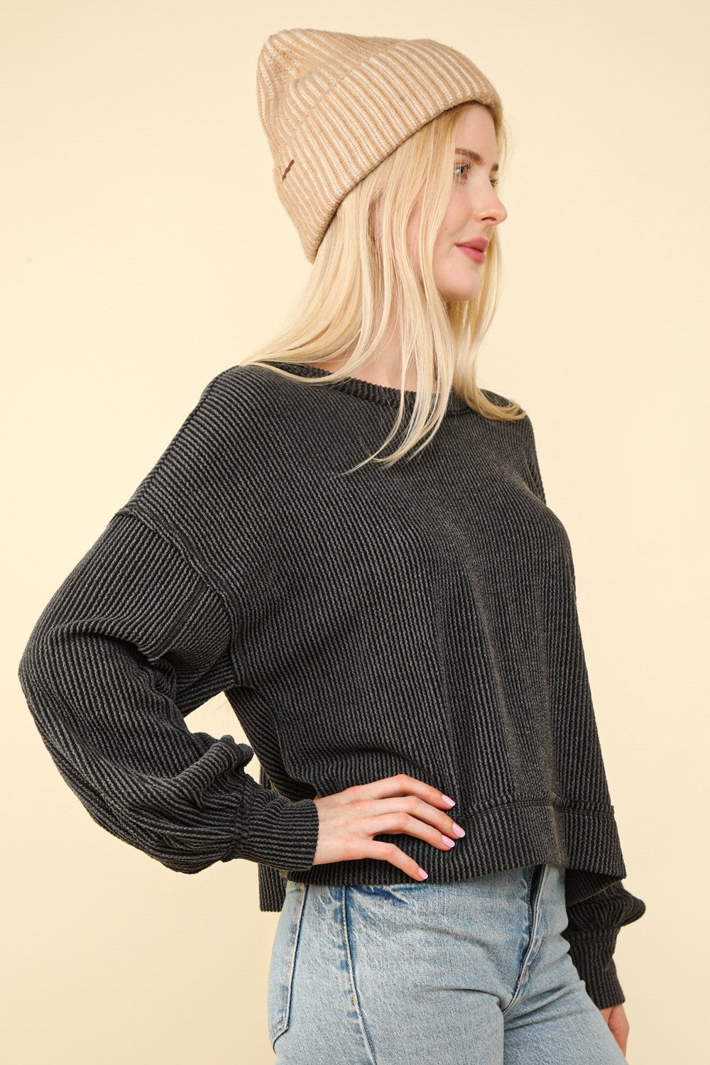 Otto Ribbed Oversized Comfy Top