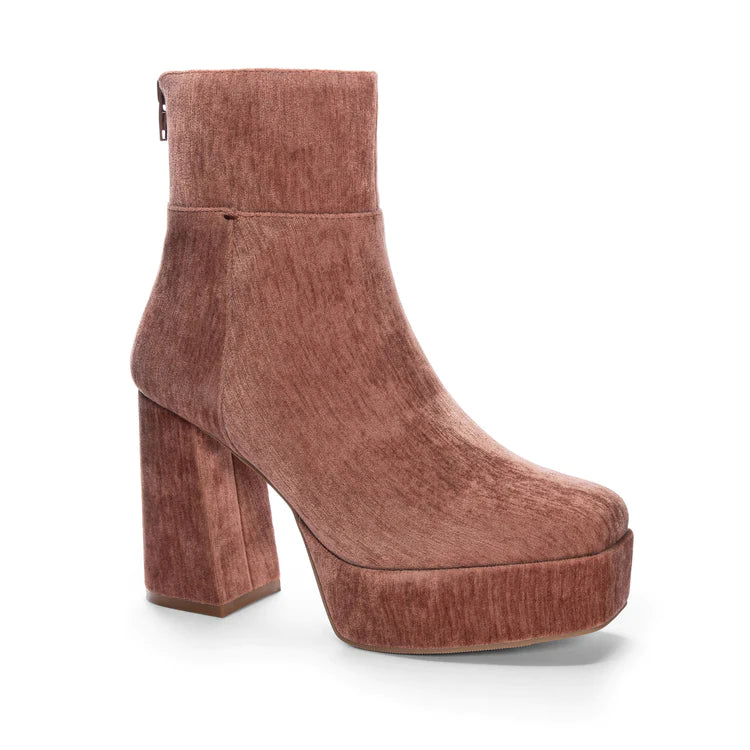 Norra Velvet Bootie