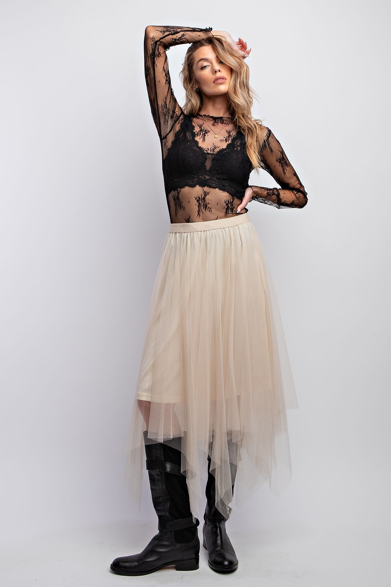 Triple Mesh Ballerina Tulle Skirt