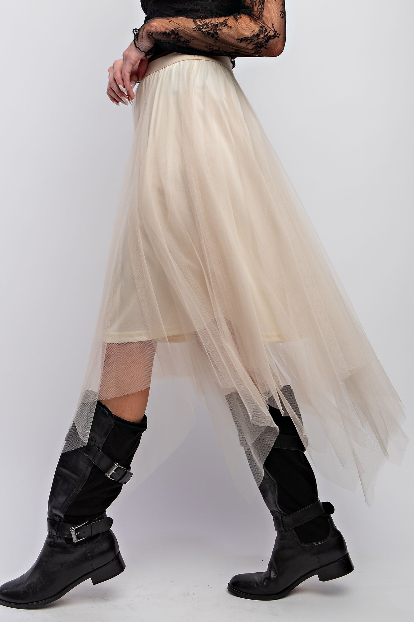 Triple Mesh Ballerina Tulle Skirt