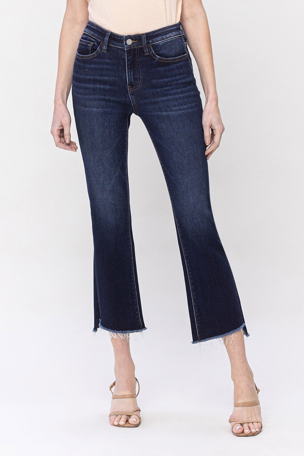 Vervet Motivated High Rise Crop Flare Jean PLUS