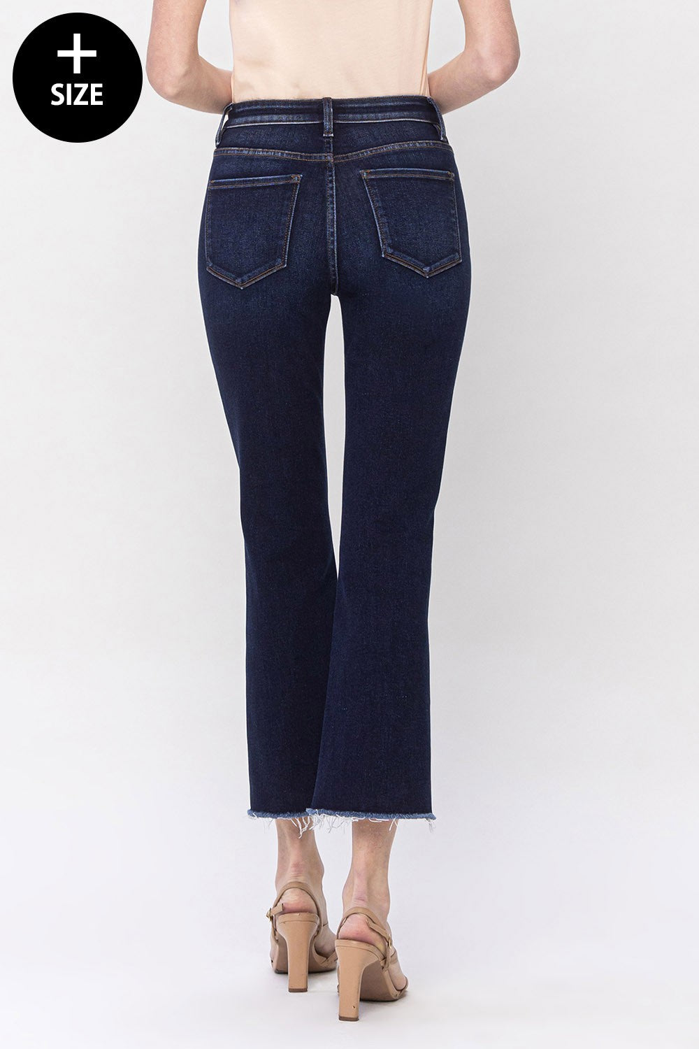 Vervet Motivated High Rise Crop Flare Jean PLUS