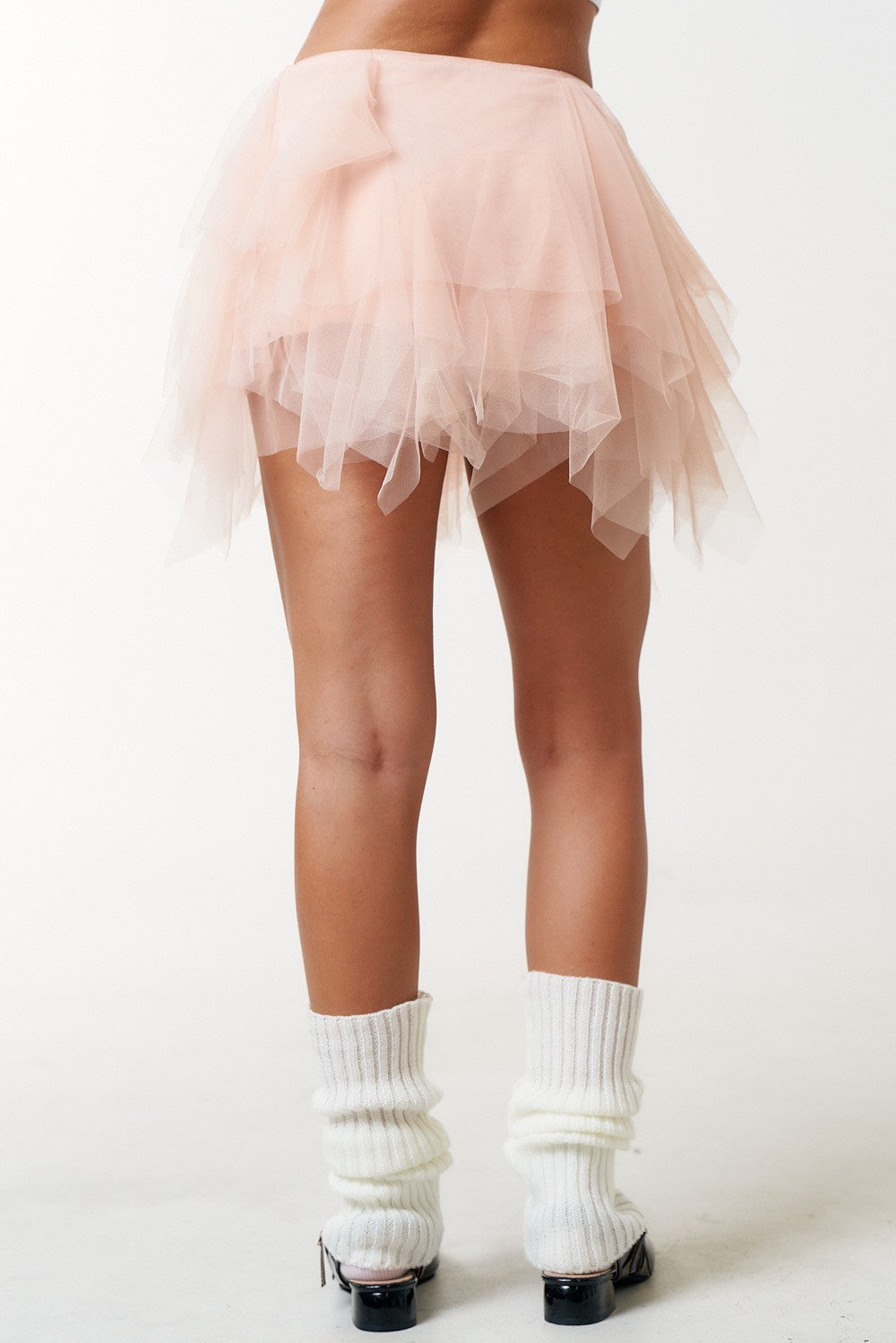 Tierred Ruffle Mini Skirt